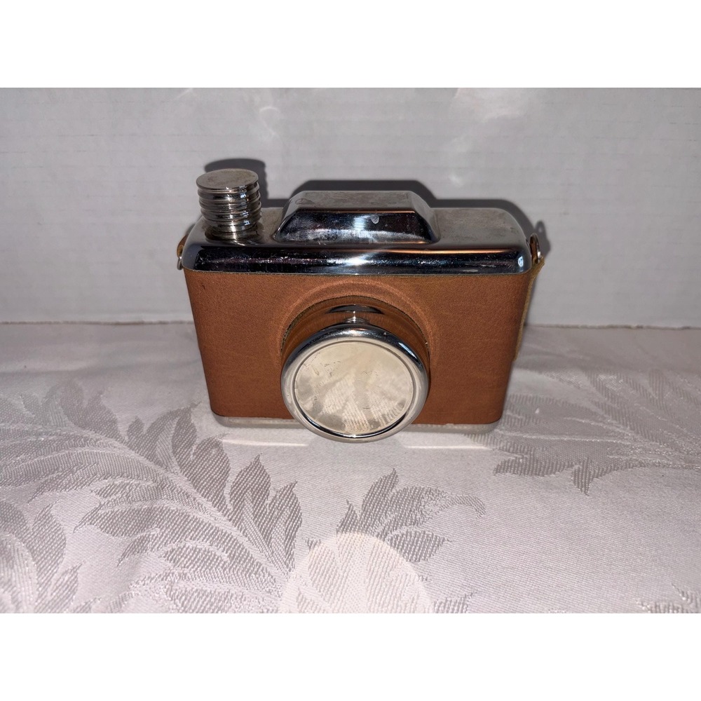 Vintage Mid-Century Camera Shaped Flask –